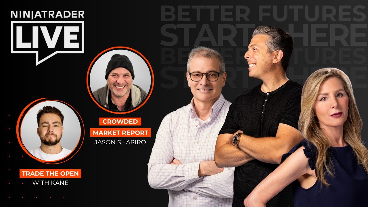 NinjaTrader Live | Market Analysis + Trading with Mike Green, Jason Shapiro + Kane  (5/7/25)