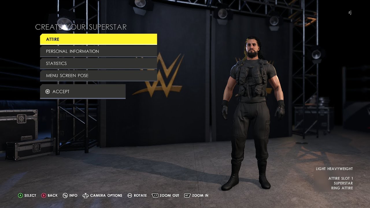 how to make seth rollins shield attire/wwe 2k22/WWE