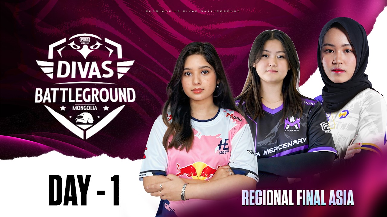 [EN] PUBG MOBILE DIVAS BATTLEGROUND S1 | Regional Final | ASIA - DAY 01