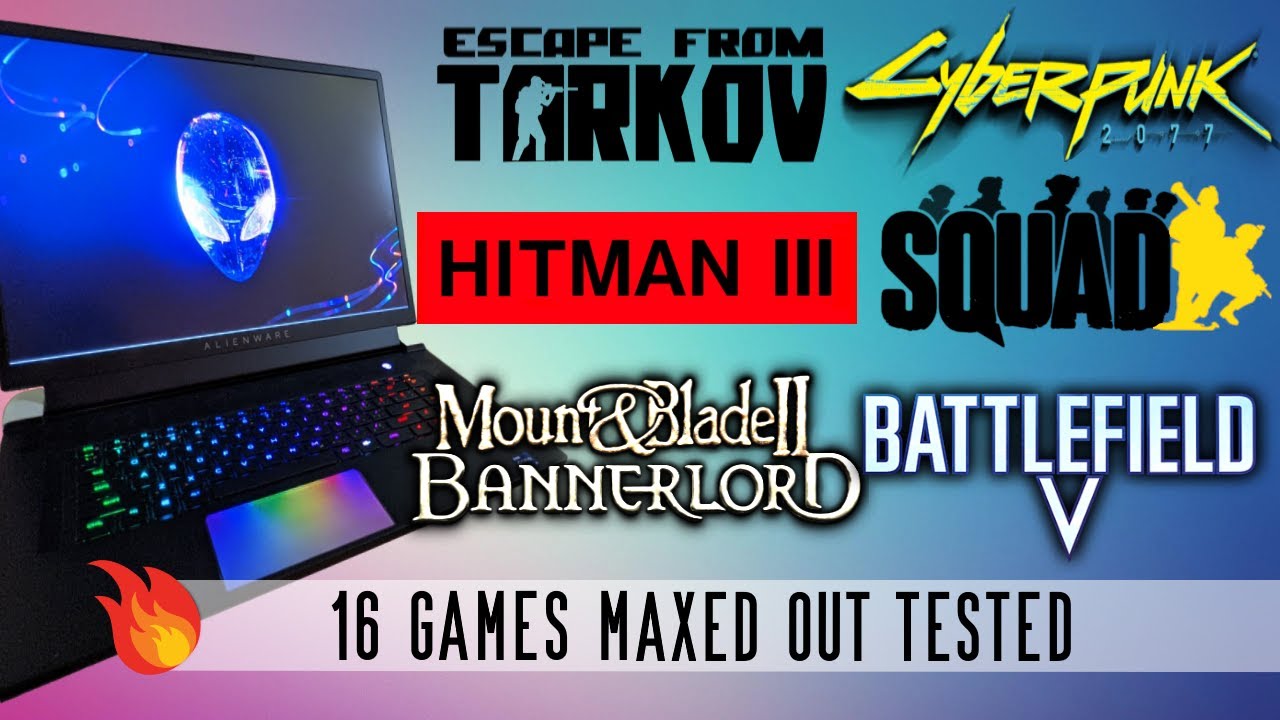 Alienware X17 (i9-11980hk, RTX 3080, 360hz Full HD) all games MAXED OUT - 16 games fps tested