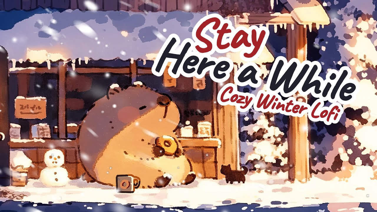 Stay Here a While ☕❄️🍩 Cozy Winter Lofi Jazz for Slow Days & Warm Moments