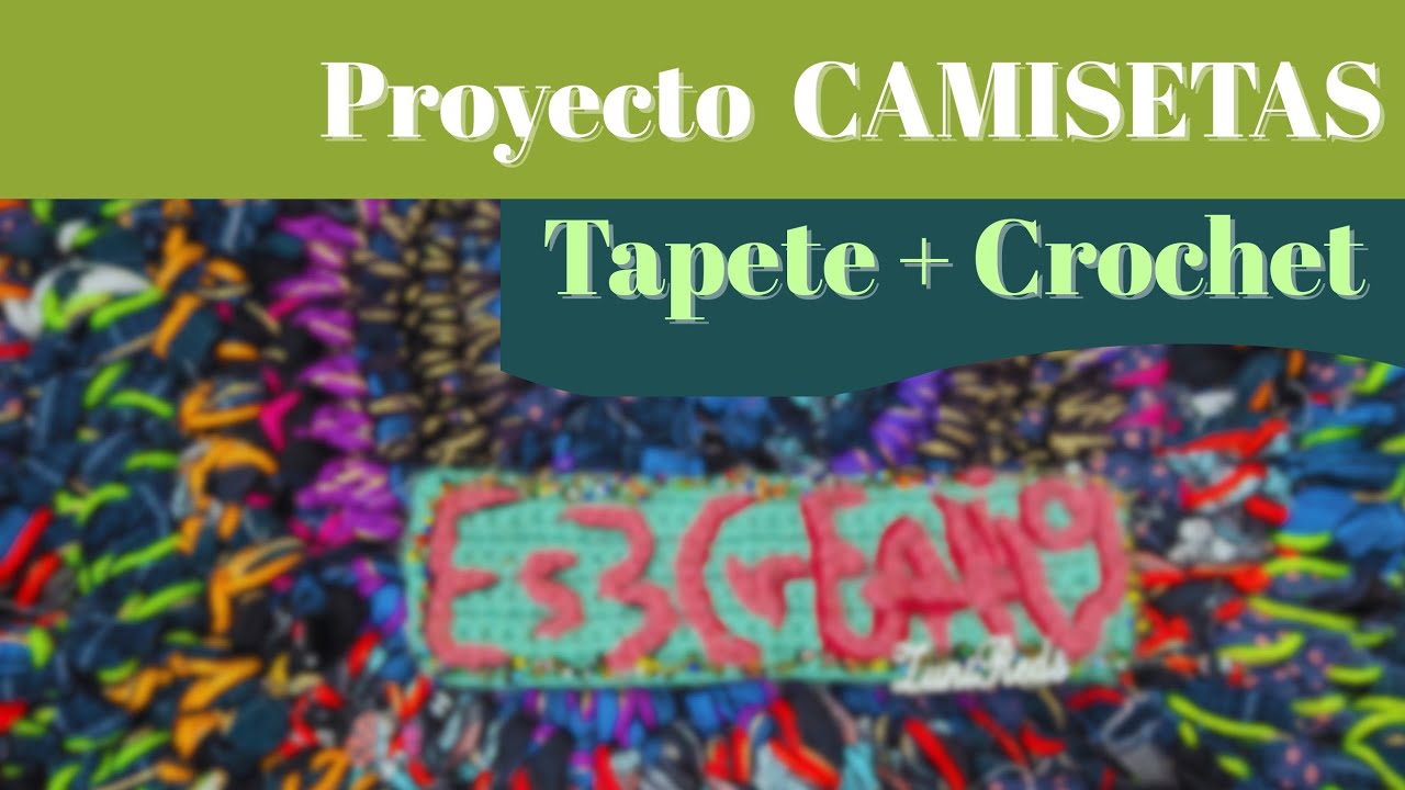 ¡No las tires! ♻️ Transforma CAMISAS de hombre en un TAPETE a CROCHET (Upcycling fácil)