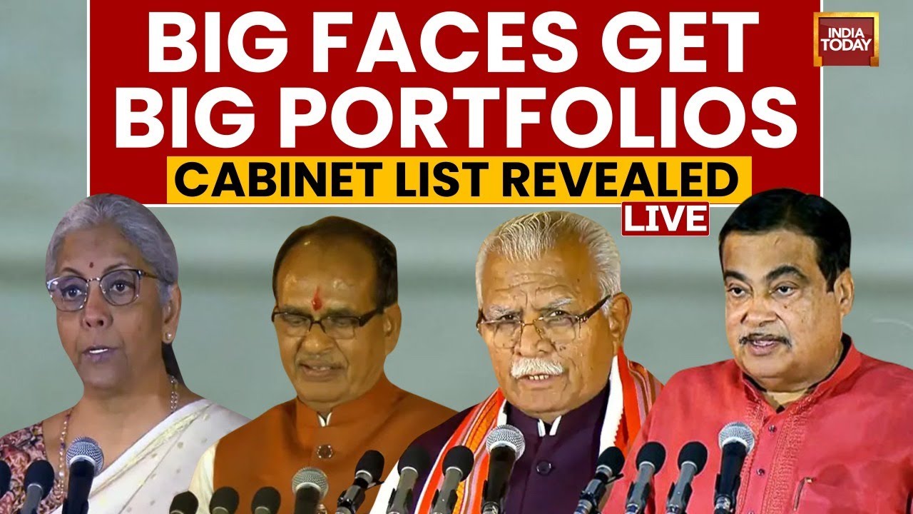 LIVE: NDA Cabinet Minister List Out | Amit Shah Retains Home Minister | Rajnath Retains Defence