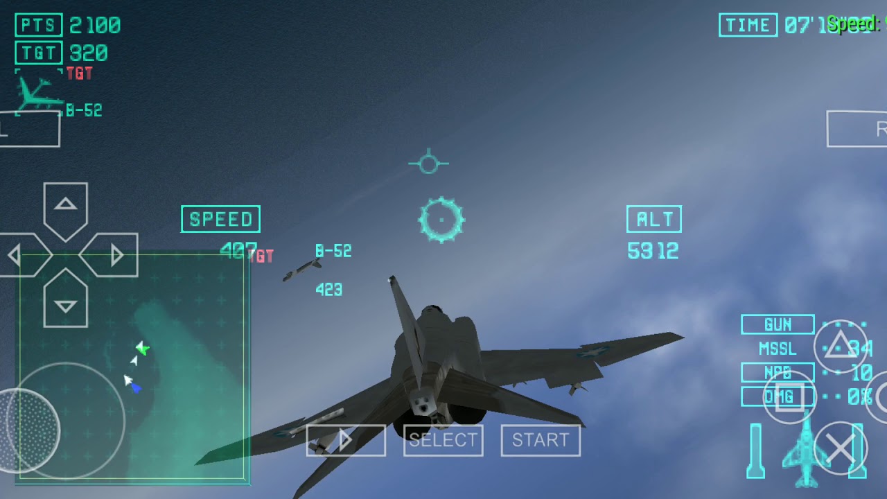 Xiaomi Mi Max 3 (Nitrogen) PPSSPP (Ace Combat X, 1080)