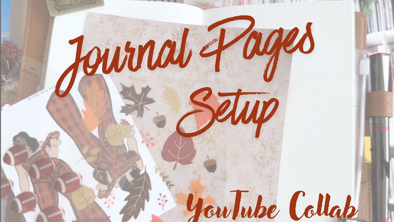 Fall Journal Setup 🍂 Florals + Football Theme-#youtubecollabloopgroup #youtube 