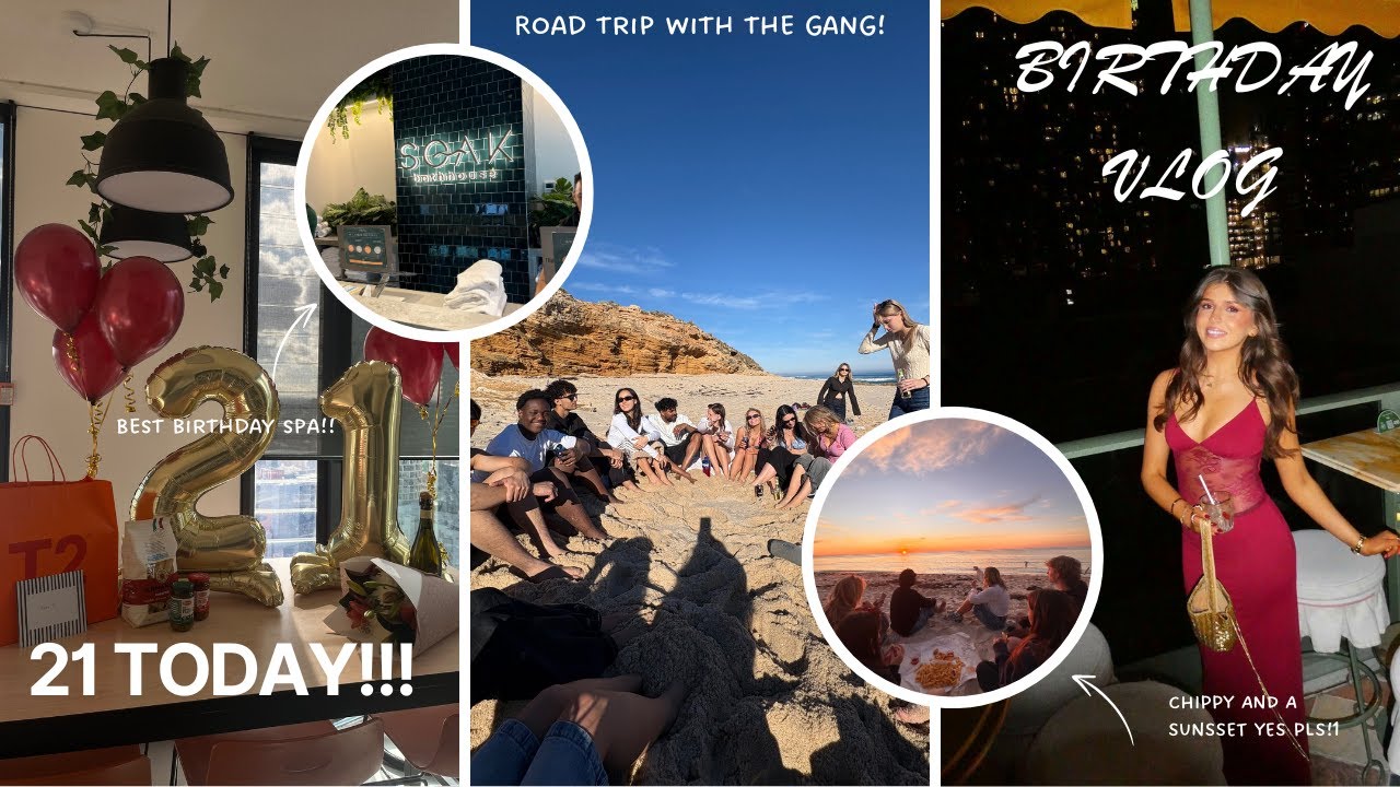 MY 21ST IN MELBOURNE!!!! | CELEBRATE WITH ME💅🍾 | Spa, Drinks, and ROAD TRIP!!!! 🌆|