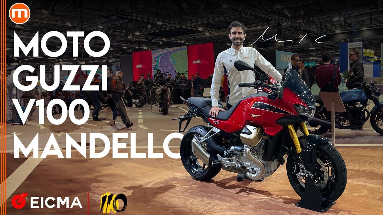 Moto Guzzi V100 Mandello 2025 | Più sicura grazie al radar. Live da EICMA 2024