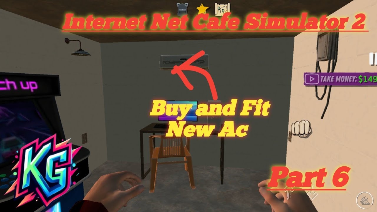 Internet Net Cafe Simulator 2 Gameplay Part 6 Buy and Fit New Ac