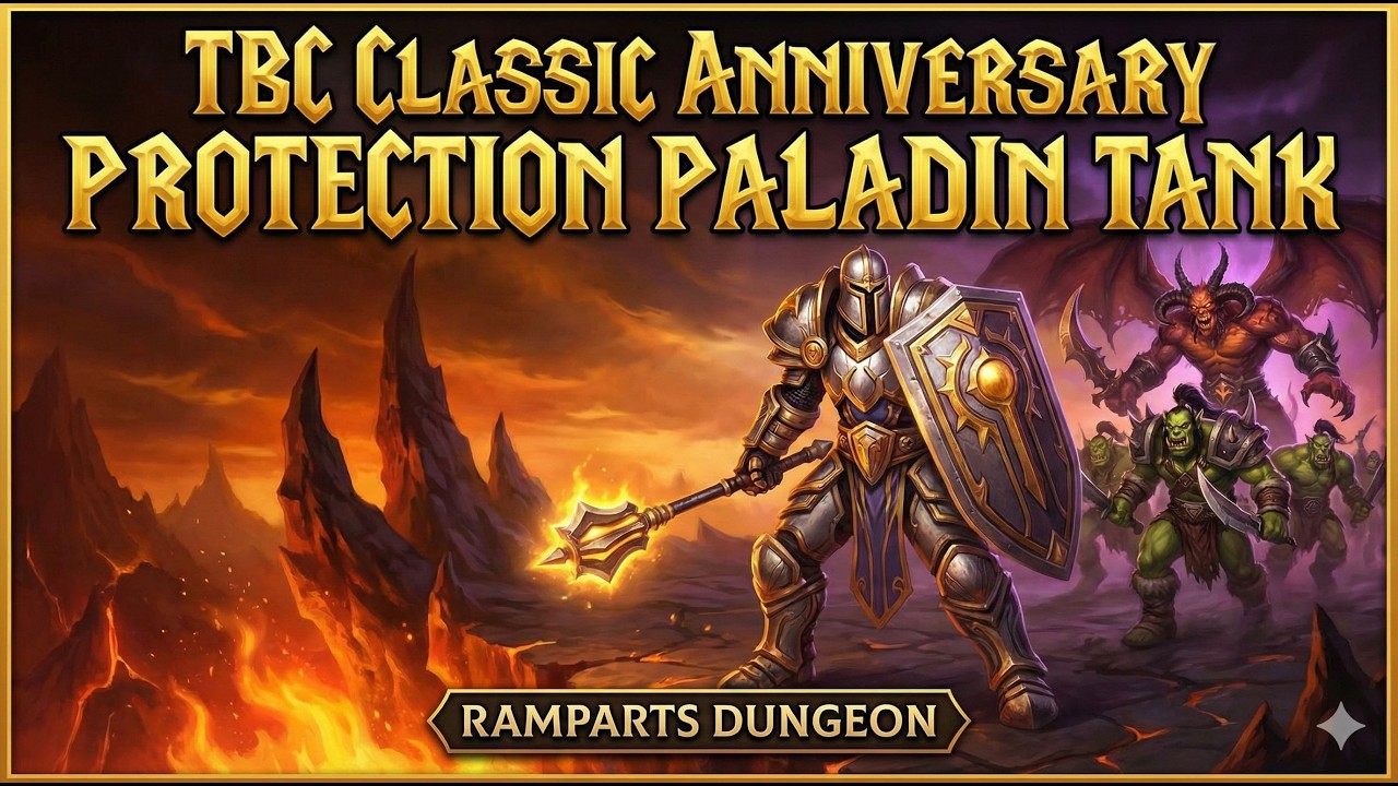 TBC Classic Anniversary Protection Paladin TANK Ramparts Dungeon