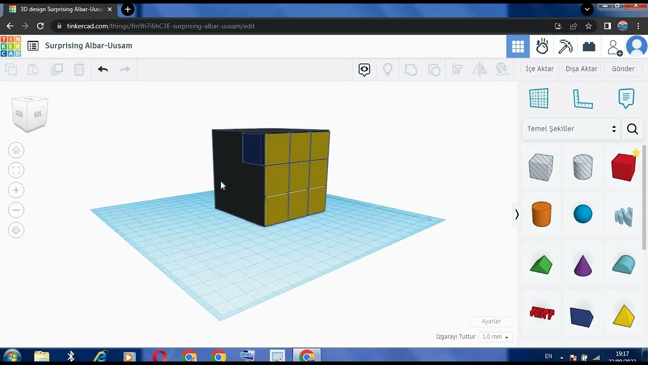 Tinkercad Küp Yapımı