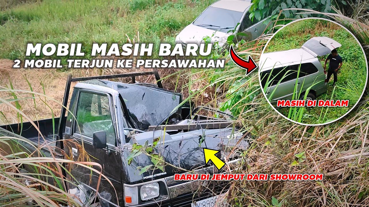 MOBIL MASIH BARU ‼️KEJADIAN BERUNTUN MASUK SAWAH DAN BERPUTAR-PUTAR DI TIKUNGAN 😱