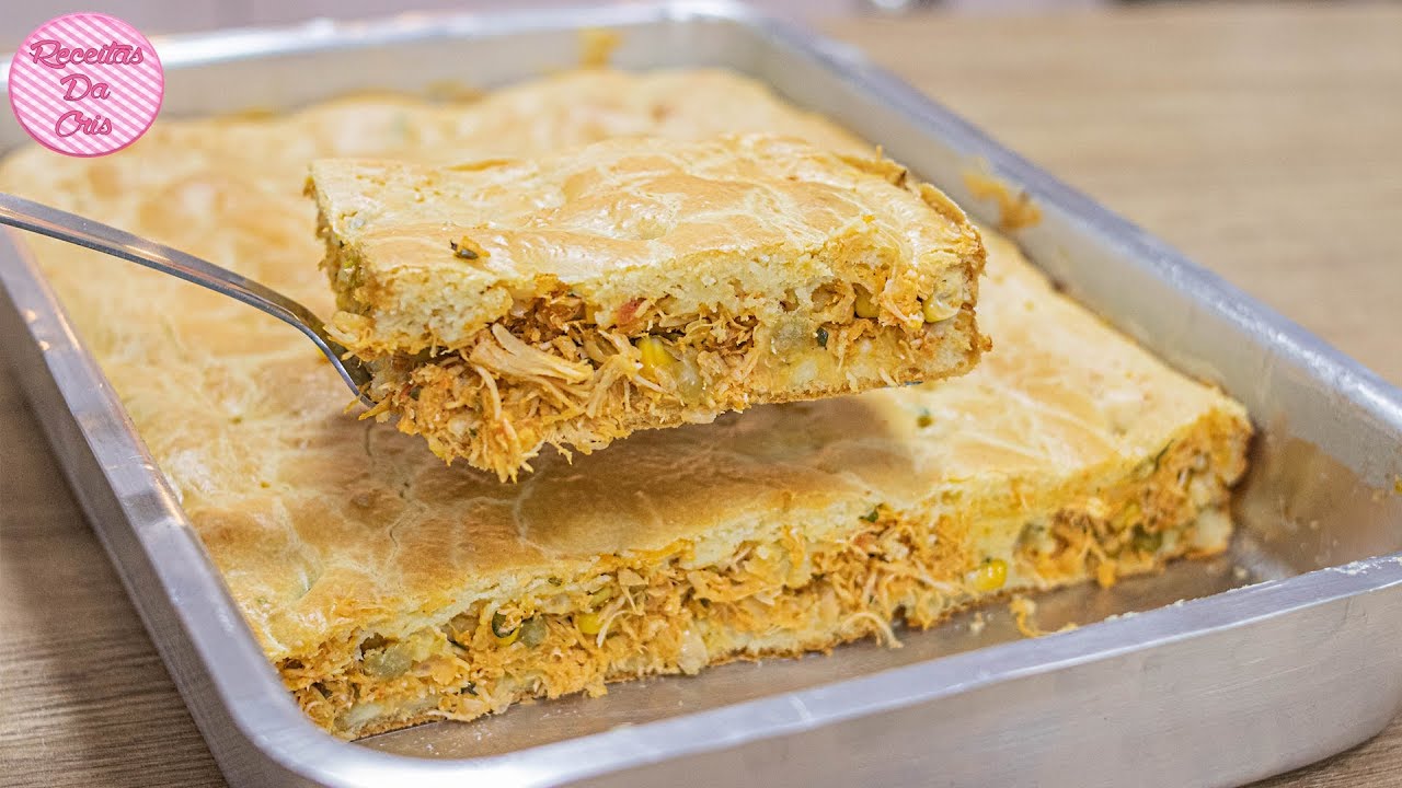 TORTA DE FRANGO DE LIQUIDIFICADOR SUPER FÁCIL | RECEITAS DA CRIS