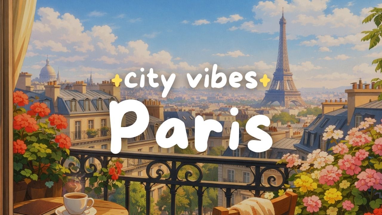 Paris Aesthetic Lofi | Focus Music for Night Routines