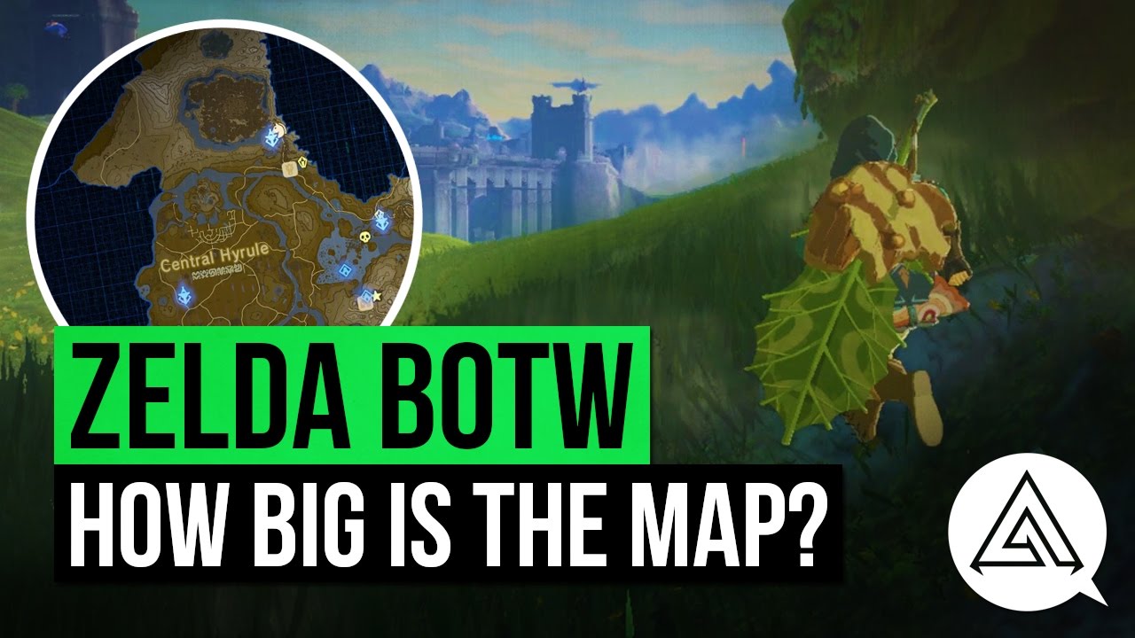 Zelda Breath of the Wild | How Big is the Map? A Walk Across Hyrule