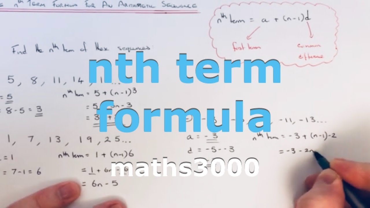 The nth Term Formula Of An Arithmetic Sequence (Linear Sequences).