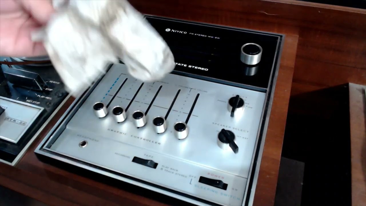 Nivico 4TR-990 Stereo Console Repair/Restoration Part 2 - Cleaning the Controls