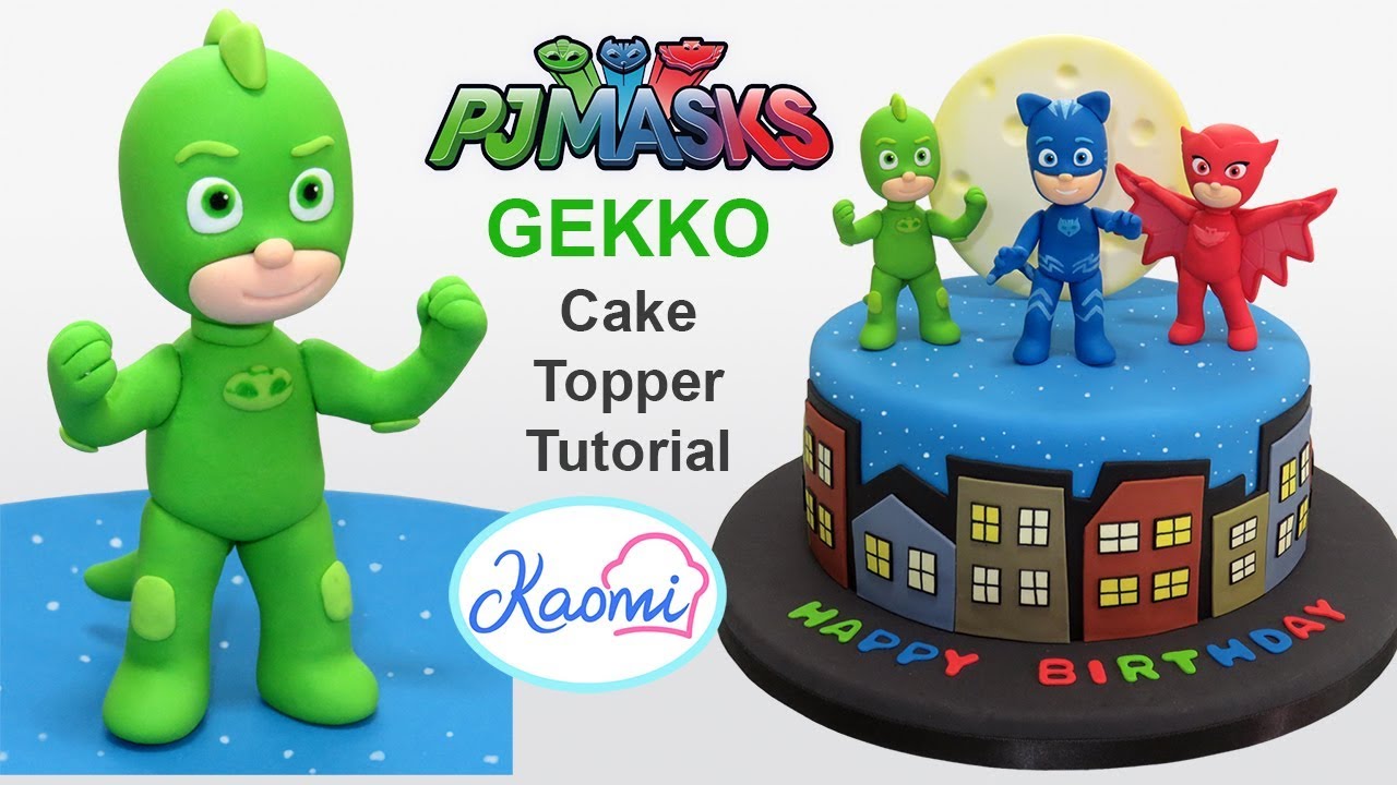 How to make Gekko from PJ Masks /Cómo hacer a Gekko para tortas