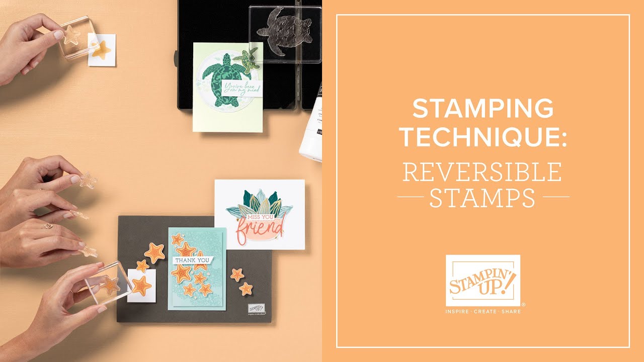 Stamping Technique: Reversible Stamps for Double-Sided Creativity | #papercrafting #cardmakingideas