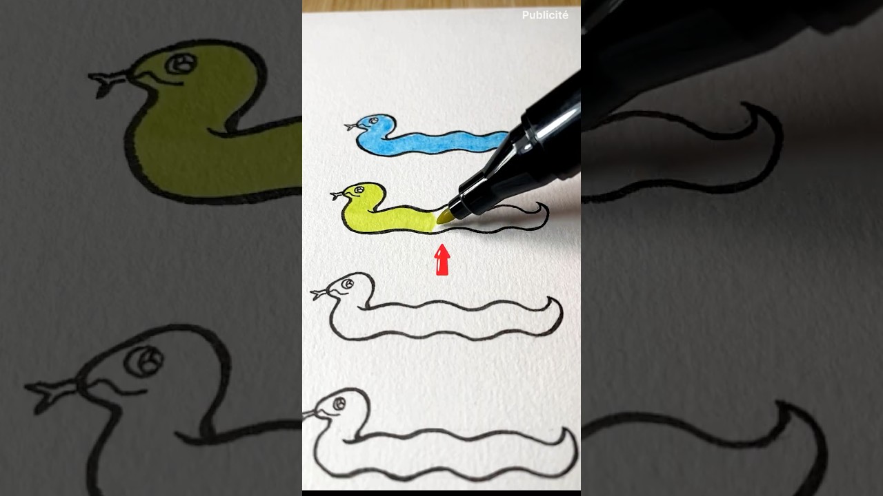 L&rsquo;Astuce pour colorier comme un Pro #shorts #dessin #art