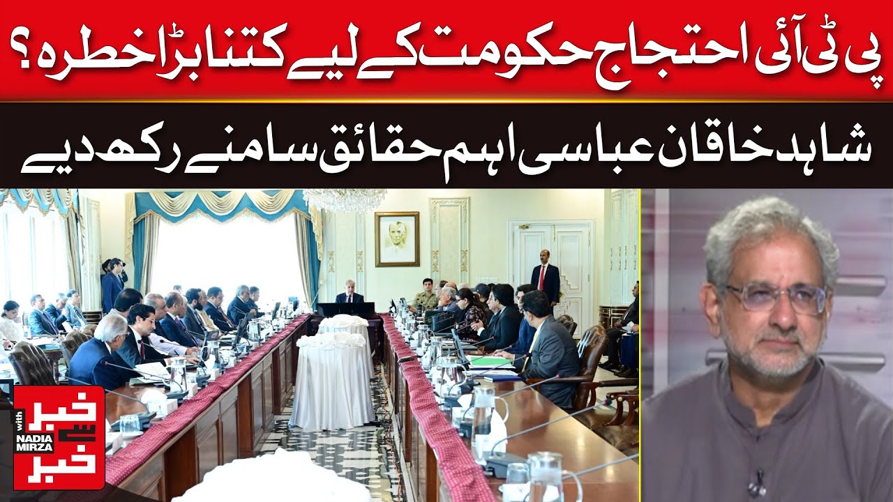 PTI Protest: Shahid Khaqan Abbasi Analyzes the Threat to the Government | Dawn News