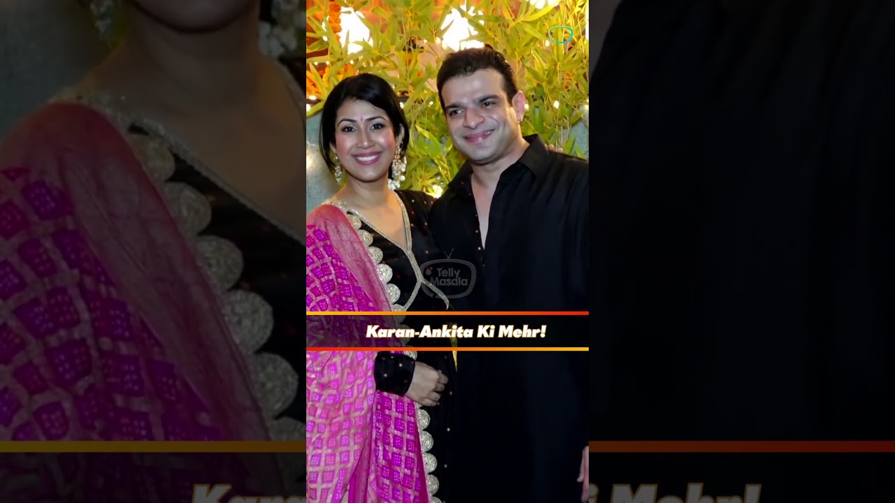 Karan Patel With Wife Ankita & Daughter Mehr #tellymasala #karanpatel