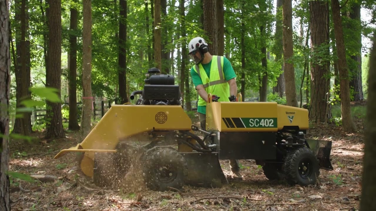 Vermeer SC402 with TeeTop's Stump Grinding