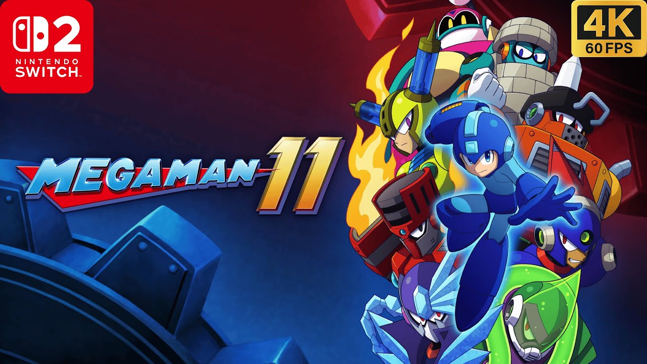 Megaman 11 Gameplay on Nintendo Switch 2 - 4K Walkthrough (No Commentary)