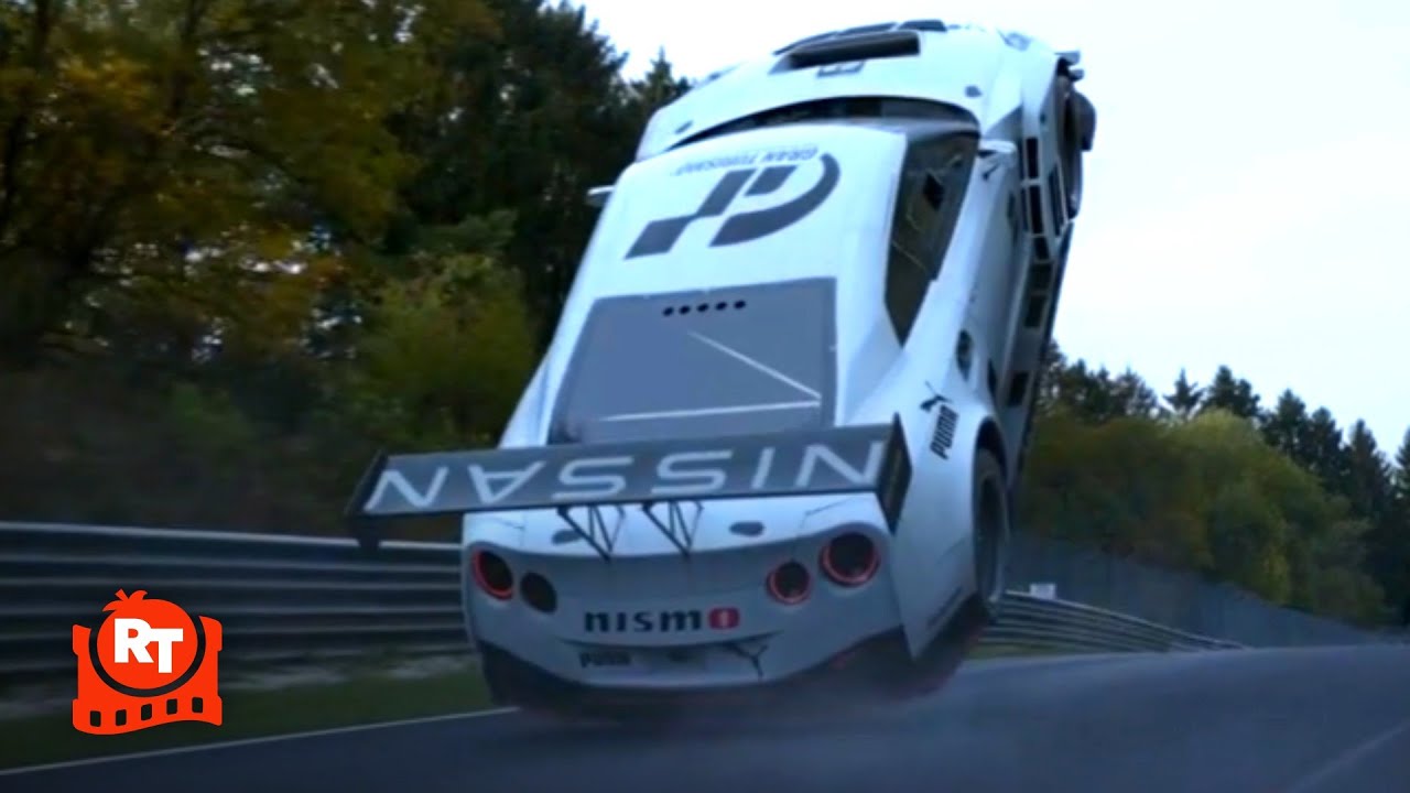 Gran Turismo: Based on a True Story (2023) - Jann Crashes at Nurburgring Scene | Movieclips