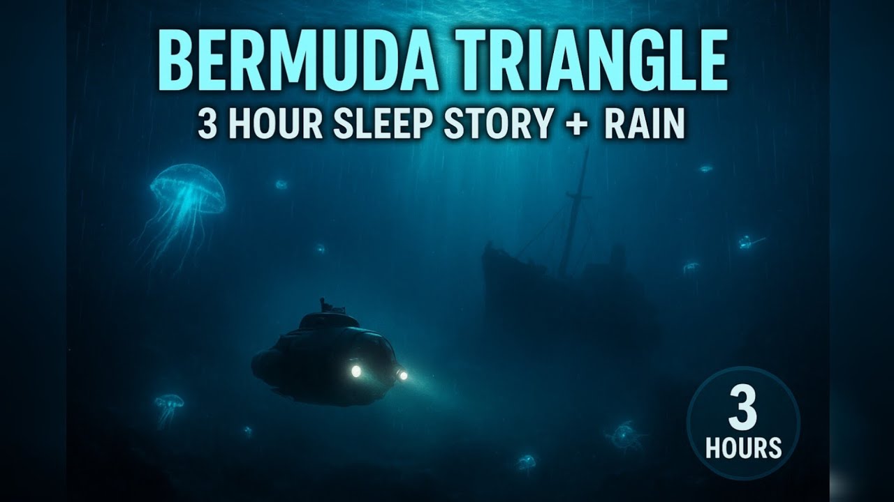 The Bermuda Triangle Mystery | 3 Hour Deep Ocean Sleep Story with Rain Sounds