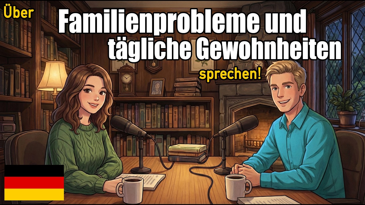 &Uuml;ber Familienprobleme und t&auml;gliche Gewohnheiten sprechen! | T&auml;gliche Deutsch-Konversationspraxis