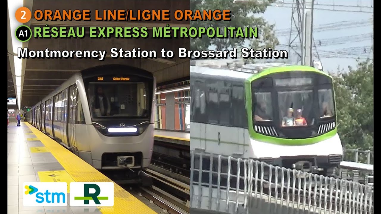 Montreal Metro & REM POV Walk: Montmorency Station to Brossard Station Via Bonaventure Station