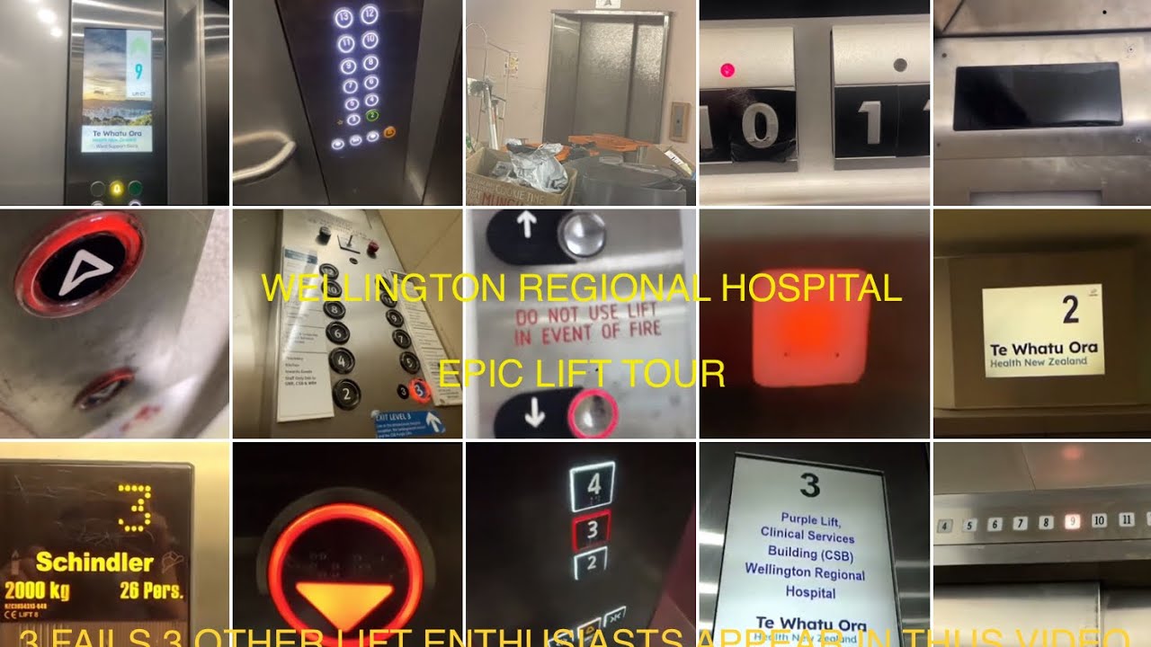 Wellington Regional Hospital Newtown EPIC/MEGA/PACKED LIFT/ELEVATOR TOUR!!! + BONUS FOOTAGE!!