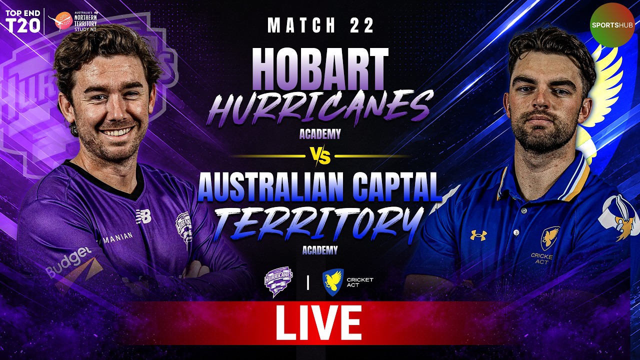 Live | Hurricanes vs ACT Comets | Top End T20 2026 | Match 22 | DXC | ZP1K