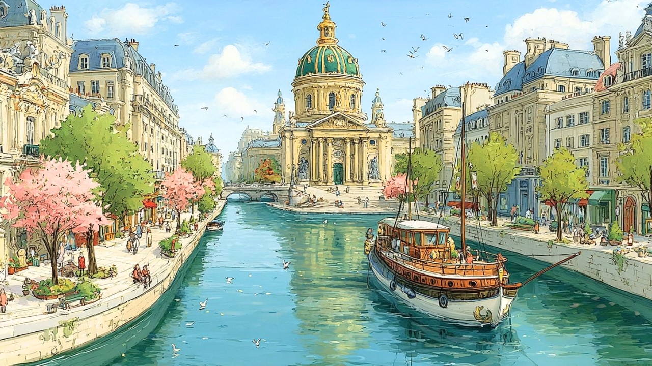 𝐏𝐀𝐑𝐈𝐒 𝐒𝐏𝐑𝐈𝐍𝐆 𝐂𝐀𝐅𝐄́ 🌿 French Instrumental Music — Coffee Playlist | Study, Work & Relax