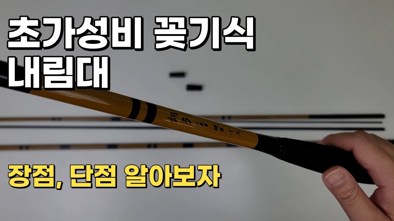 후공 꽂기식 내림낚시대 중층대 리뷰 장점 단점 (feat. 물의여왕)
