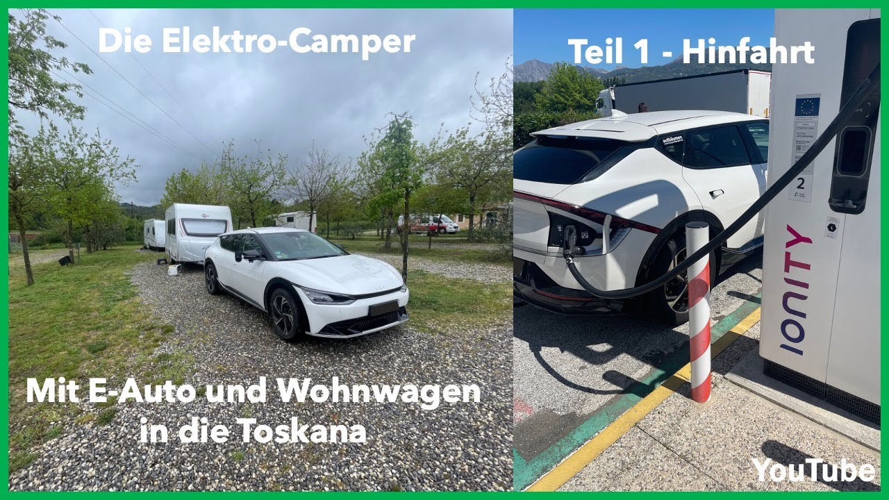 E-Auto und Wohnwagen - Wir fahren nach Italien