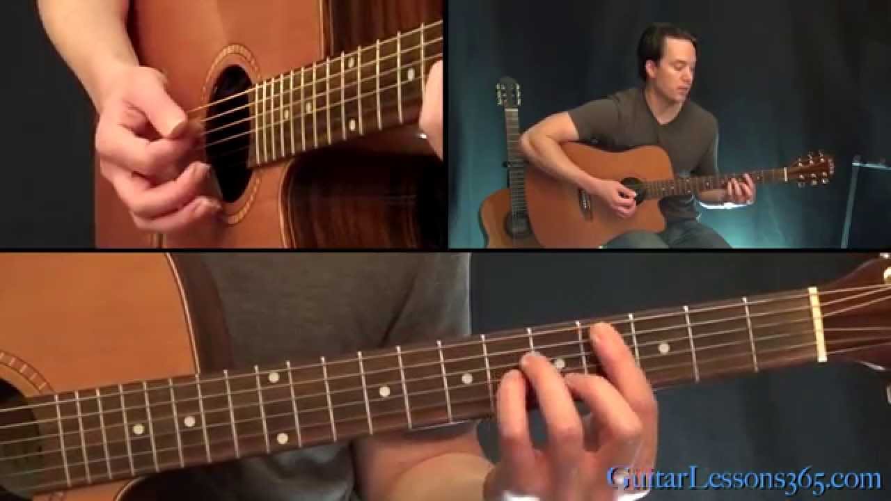 The Beatles - While My Guitar Gently Weeps Guitar Lesson (All Rhythm Parts) - Acoustic