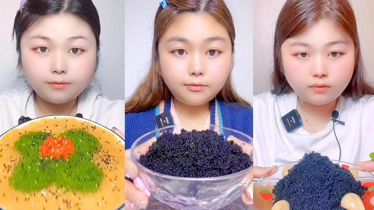 Seafood Texture ASMR | Massive Fish Roe Bowl Eating #86