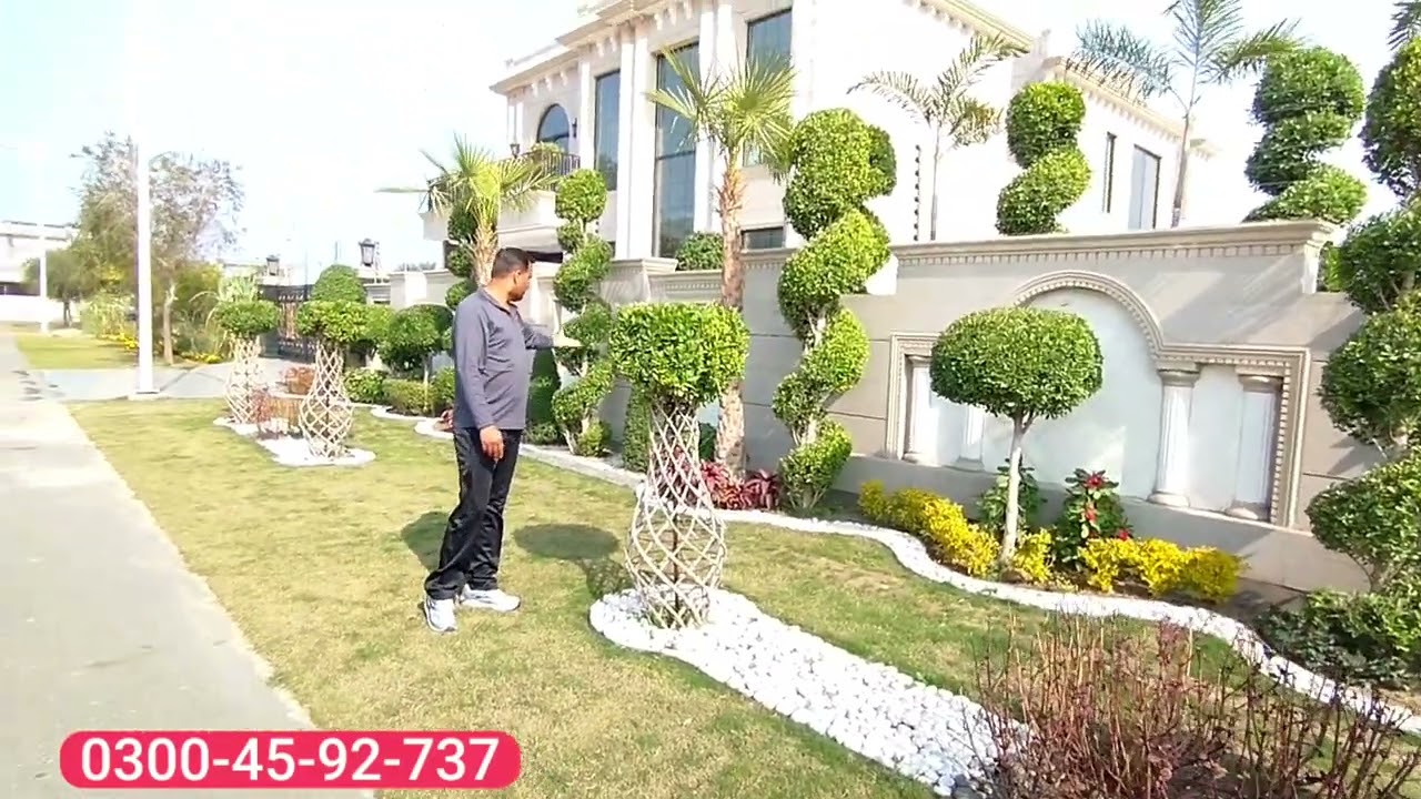2 Kanal New Classic Designer House Landscape Design | Luxury Outdoor Garden | Pakistan 03004592737