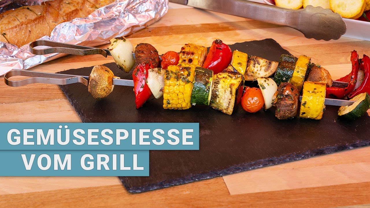 Gemüsespiesse vom Grill - bunt, lecker und gesund