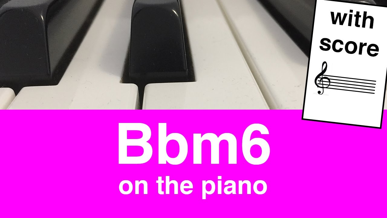Bbm6 Chord Piano