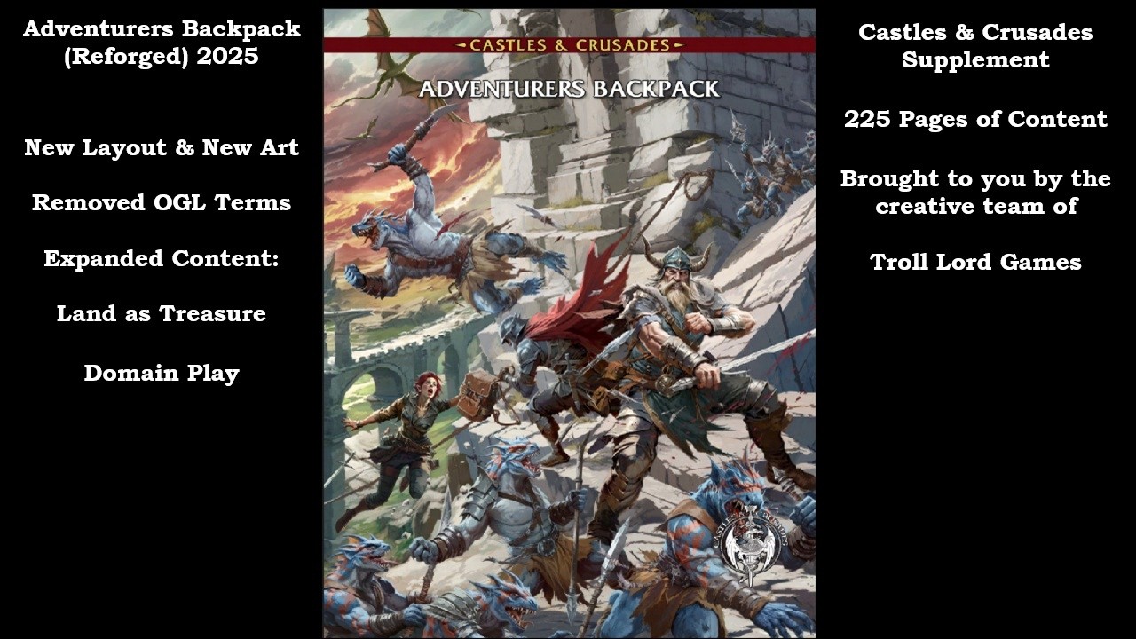 Adventurers Backpack Reforged (2025) by Troll Lord Games