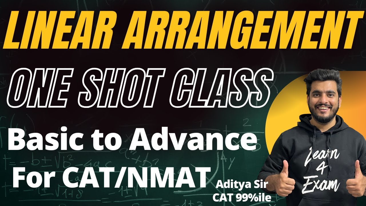 Linear Arrangement in One Shot for CAT 2025 | NMAT & SNAP Level Practice | By Aditya Sir