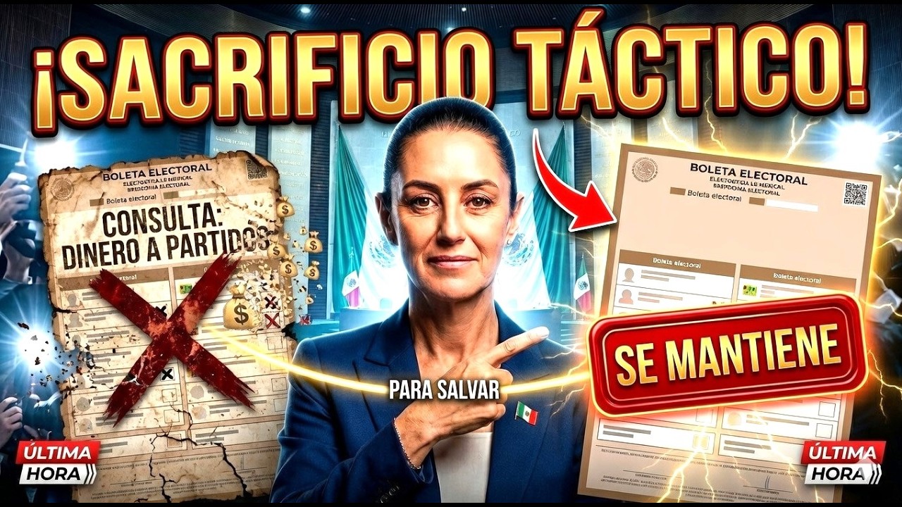 ¡SACRIFICIO TÁCTICO de Sheinbaum!  Morena retira consulta de dinero a partidos para salvar el Plan B