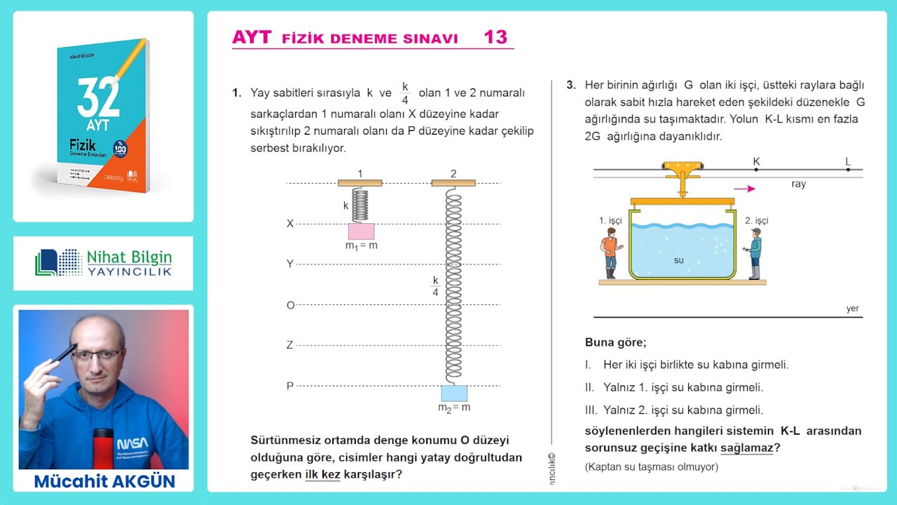 AYT Fizik Branş Denemesi-13  [2024] I Nihat Bilgin Yayınları (SON BASKI)