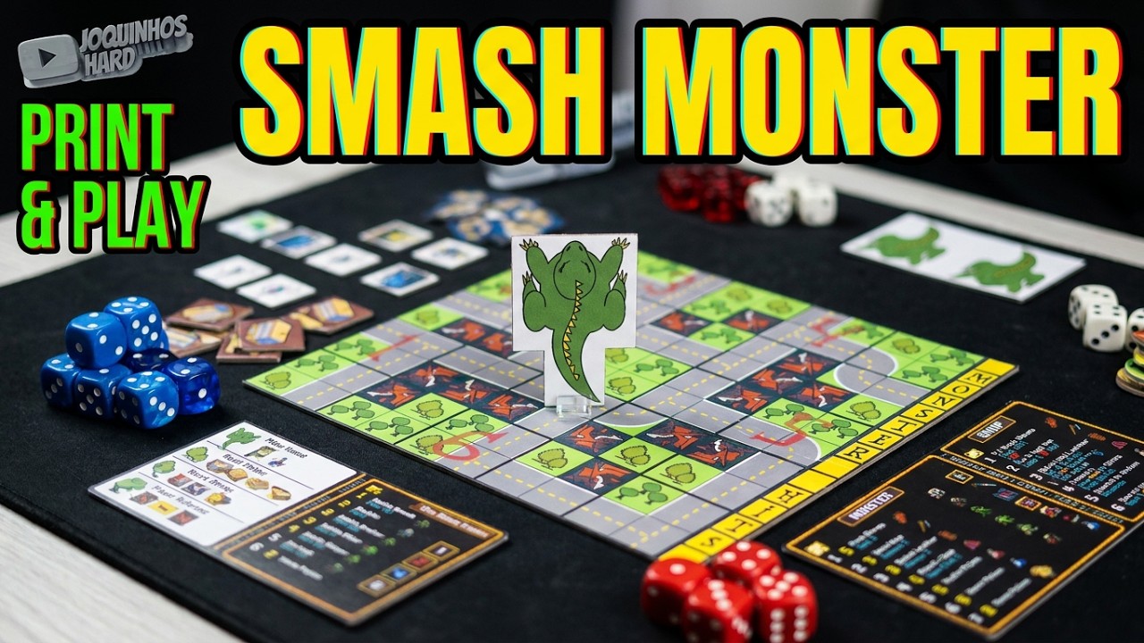 Smash Monster Rampage Express - Print aNd Play - Joquinhos Hard