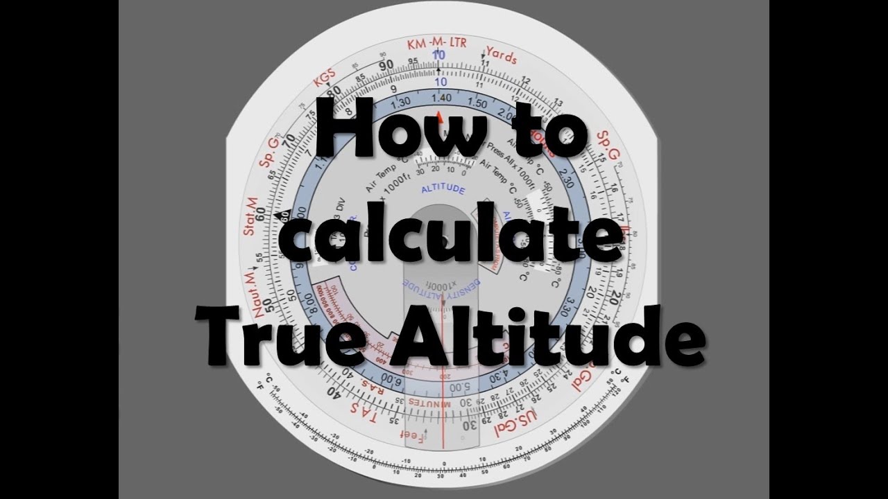 CRP-5: How to calculate True altitude