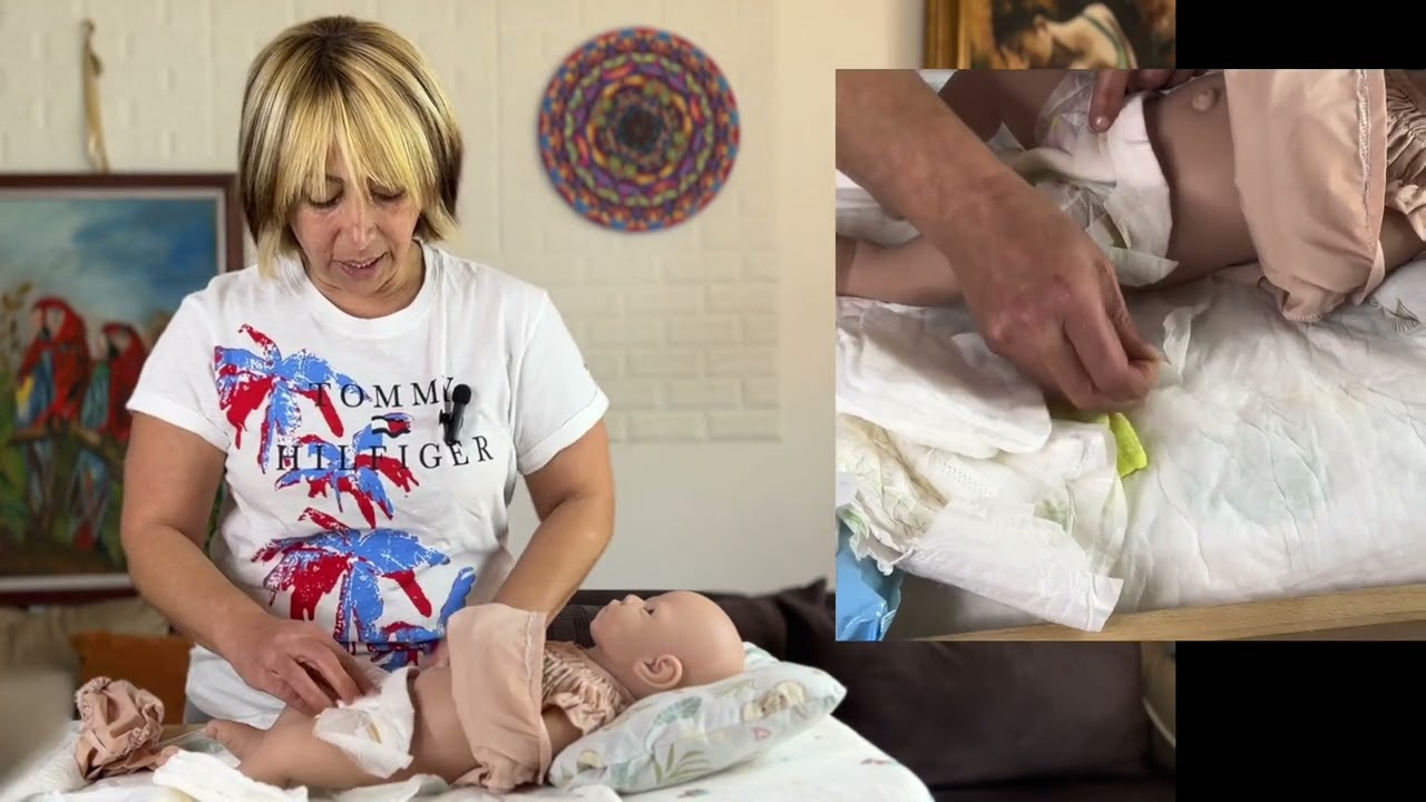 Sevim Hemşire ile Kız Bebek Alt Bakımı | Bebek Bezi Değişimi Nasıl Yapılır ? Uygulamalı