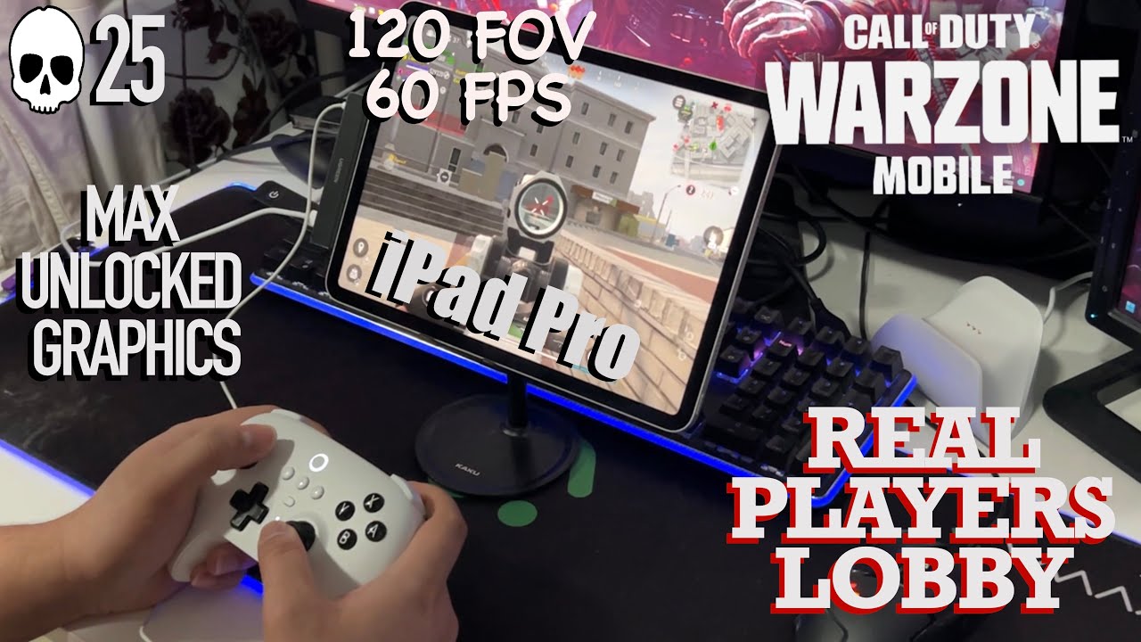 Controller HandCam Max Graphics 60FPS 120FOV - Warzone Mobile Gameplay with Real Players Enemies