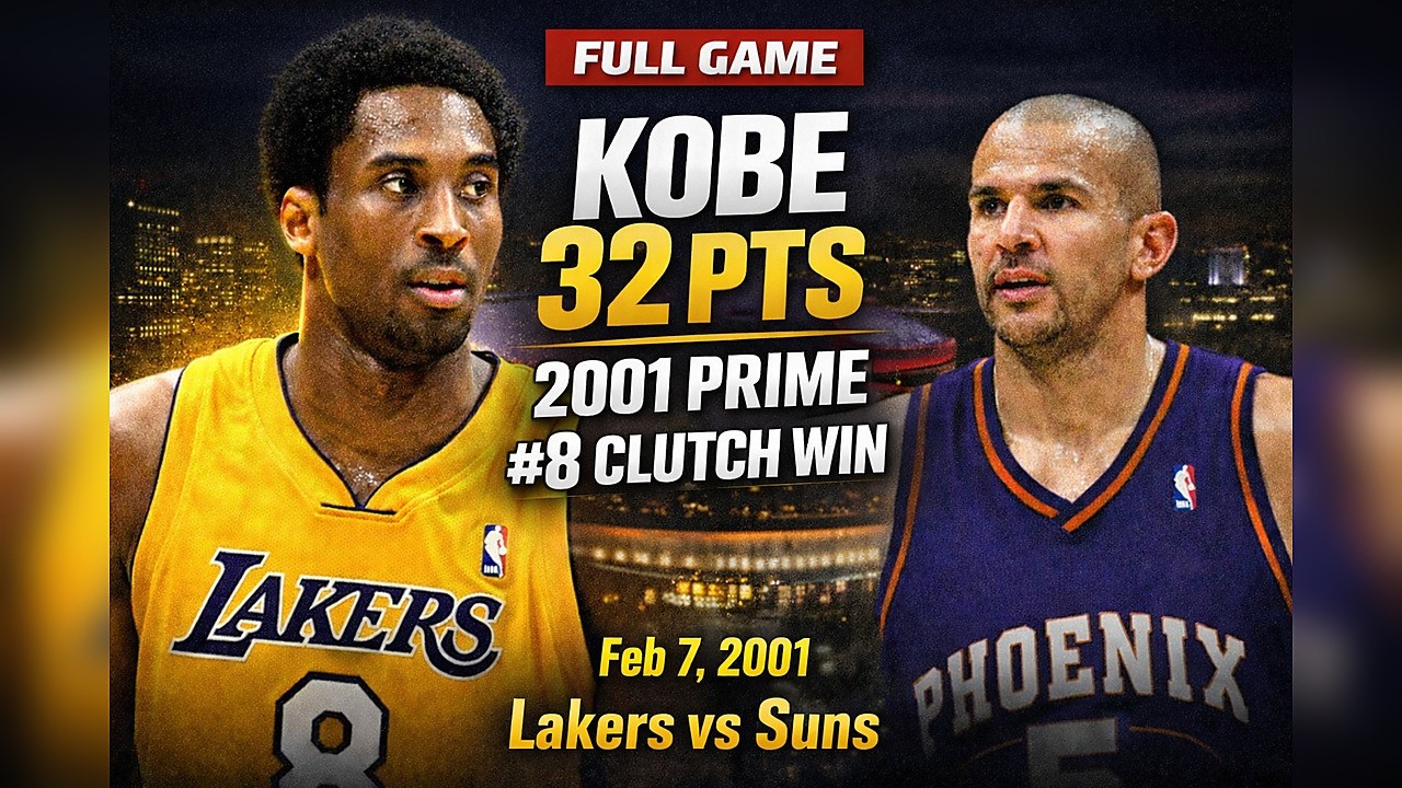 Kobe Bryant 32 PTS vs Jason Kidd Shawn Marion | Lakers vs Phoenix Suns | February 7, 2001 Full Game